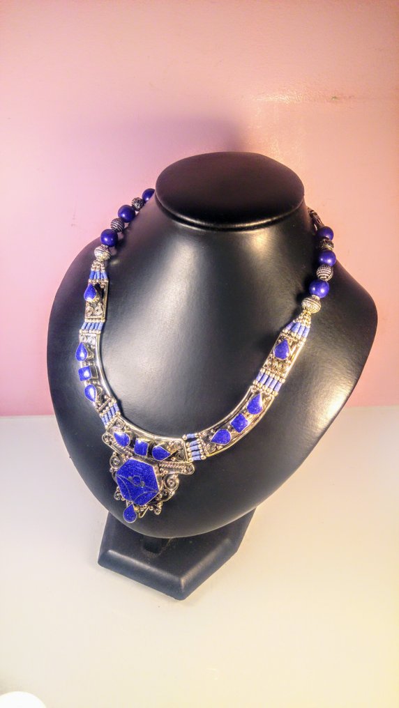 Wintage naszyjnik z lapis lazuli. - Naszyjnik #2.1