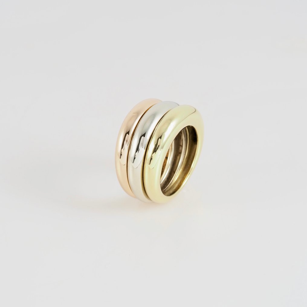 Cartier - 戒指 - 18 克拉 黃金, 玫瑰金, 白金 #1.0