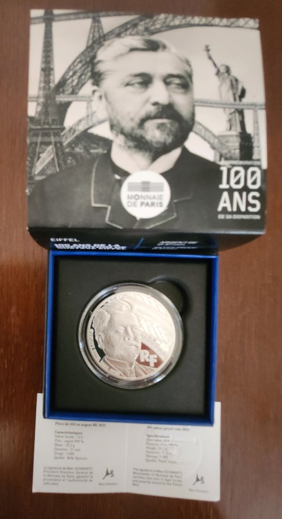 France. 10 Euro 2023 "Gustave Eiffel" Proof  (Sans prix de réserve) #1.0