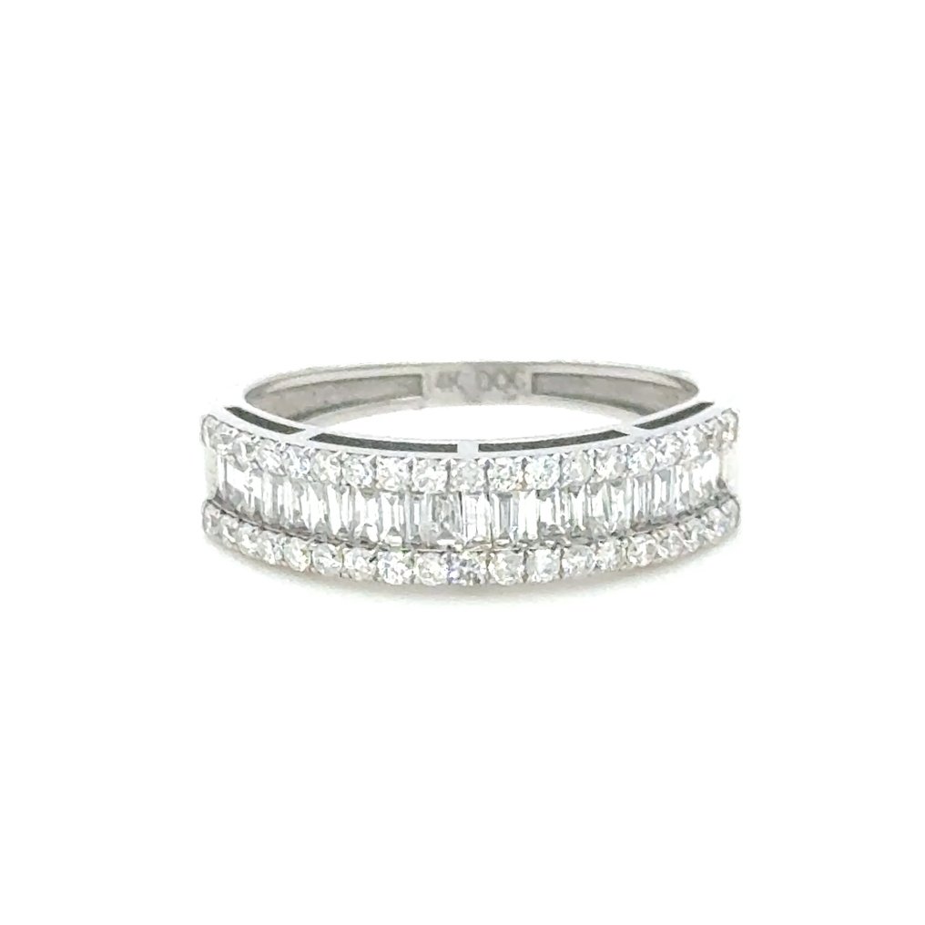 Gyűrű - 14 kt. Fehér arany - 0.63ct. tw. Gyémánt (Természetes) #1.0