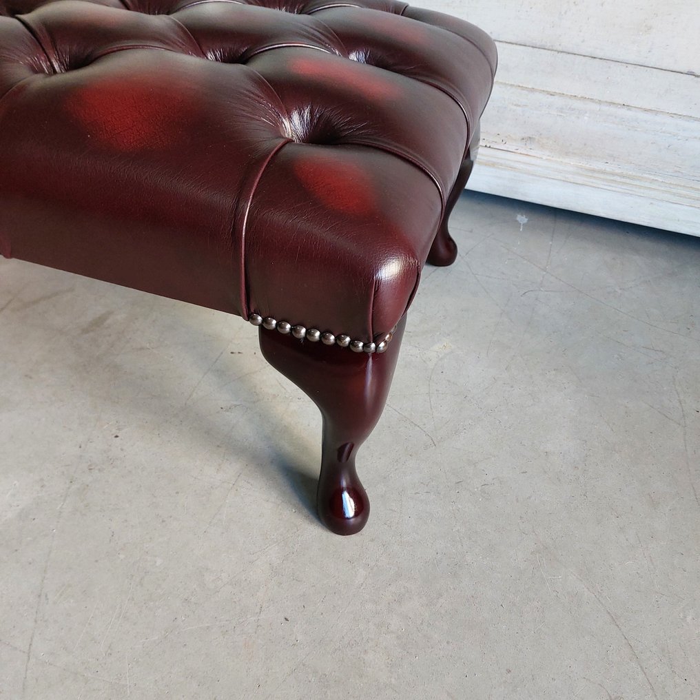 chesterfield style - 腳凳 - Puff chesterfield 新的 - 皮革, 木 #4.3