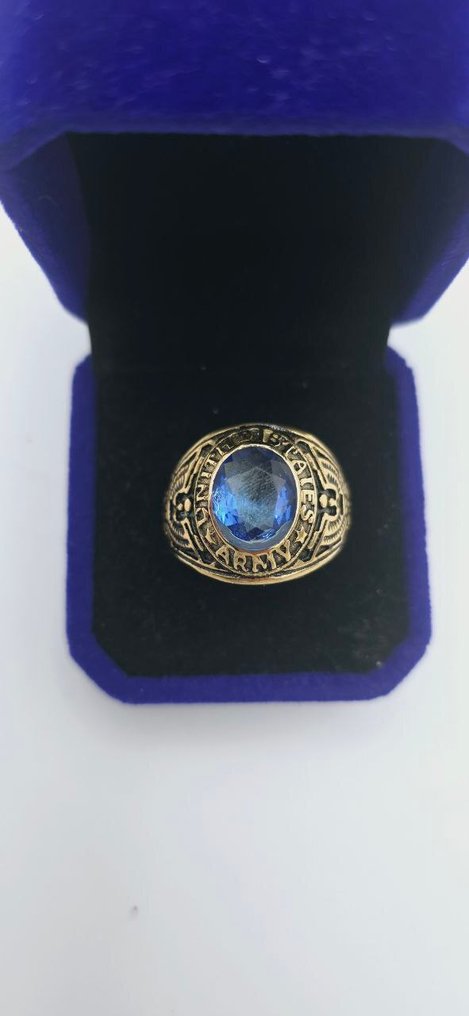 18K镀金Bikers金属抗过敏医用不锈钢戒指 - Bikers戒指 - 戒指 - 军用戒指 Army #2.1