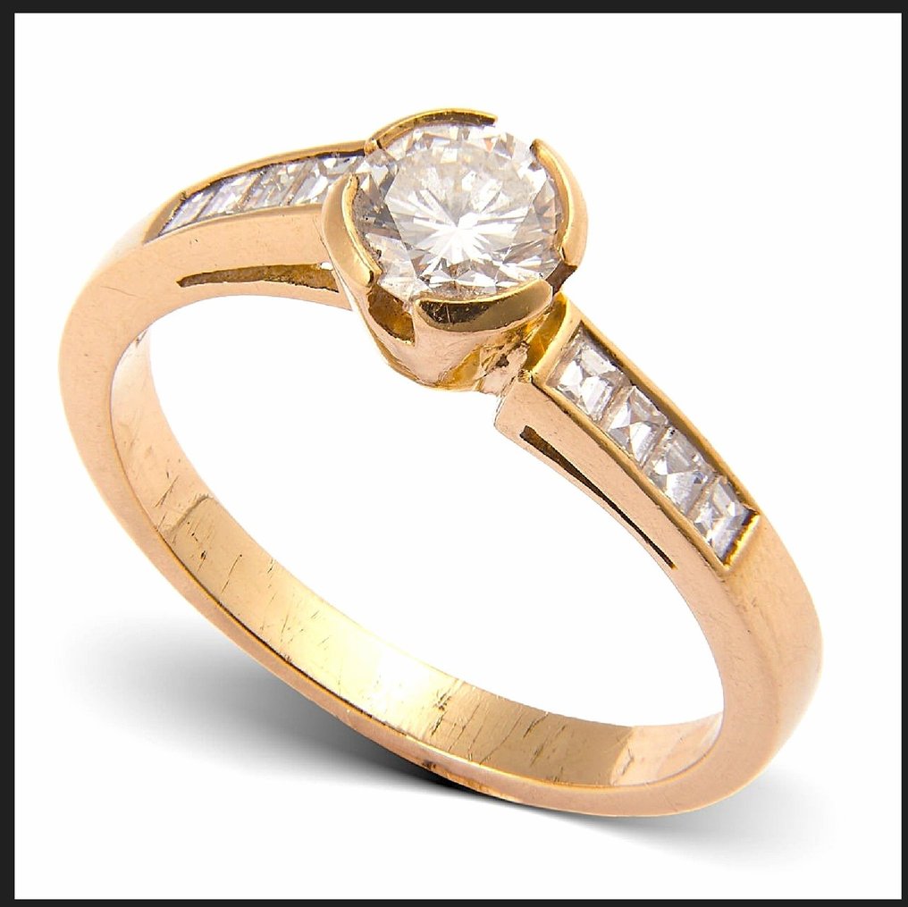 永恒戒指 - 18K包金 黄金 -  0.74ct. tw. 钻石 (天然)  - 钻石 - Unique 0,74Ct 钻戒 #3.2