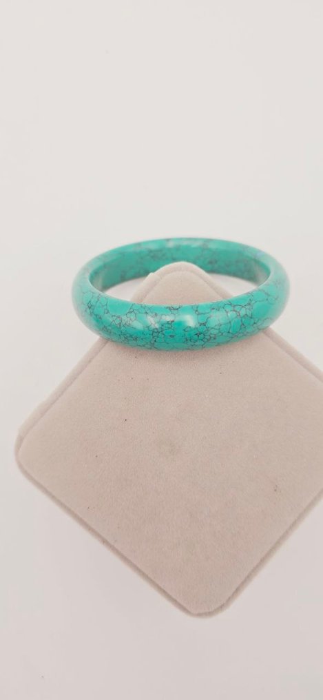 法国优雅手链，1件，绿松石Howlita - 手镯 #1.0