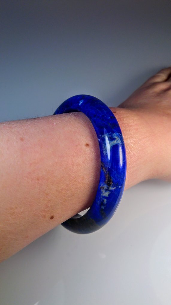 Lapis - Lazuli Bracelet - Height: 60 cm - Width: 13 mm- 62 g #1.0