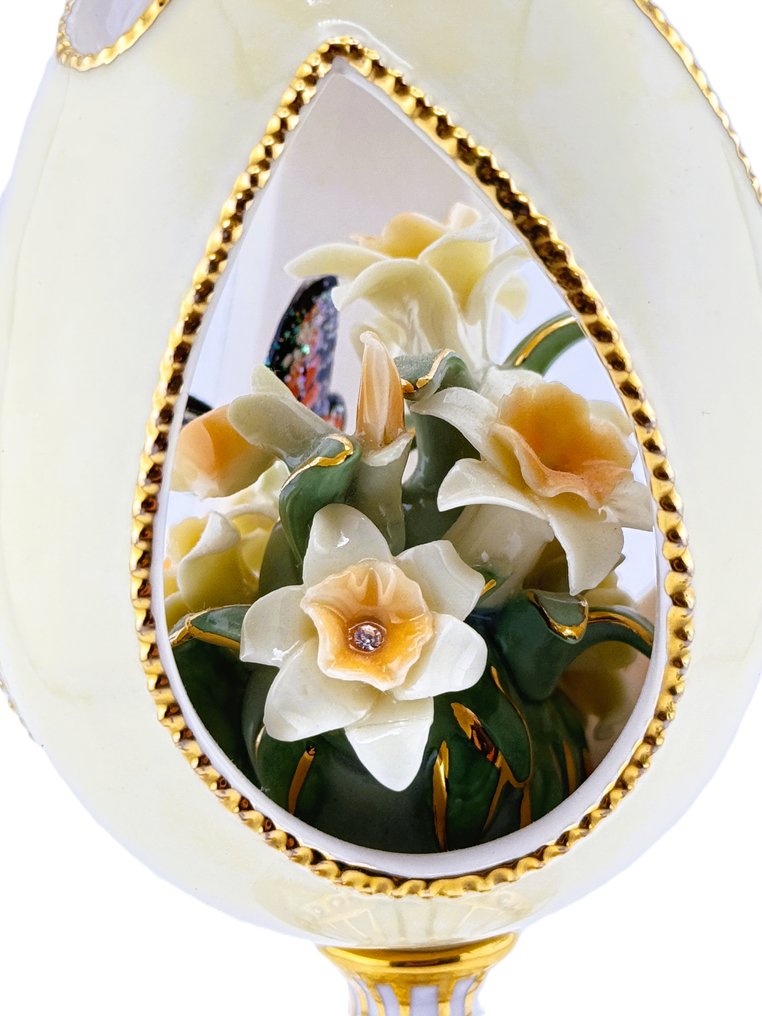 法贝热鸡蛋 - 音乐盒 - 24 Karat Gold Plated Ardleigh Elliott - 水晶, 镀金 #4.3