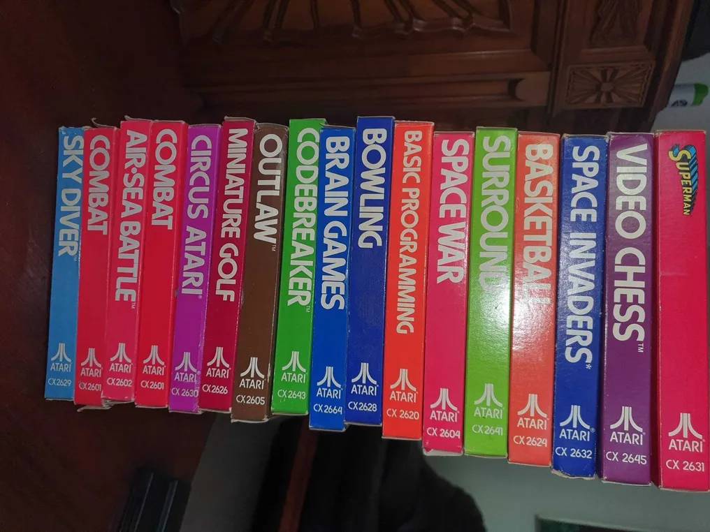 Atari - 2600 VCS - lot of early games + TI-99 - TI Invaders - Video game - In original box #1.0