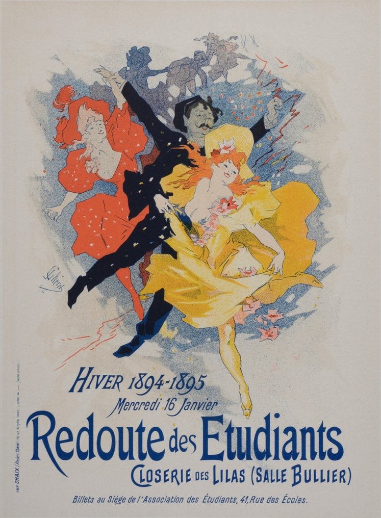 Jules Chéret (1836-1932) - Les Maîtres de l'Affiche : Redoute des Etudiants #2.1
