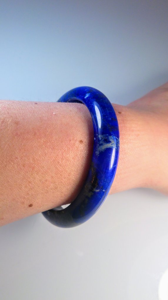 Lapis - Lazuli Bracelet - Height: 60 cm - Width: 13 mm- 62 g #2.1