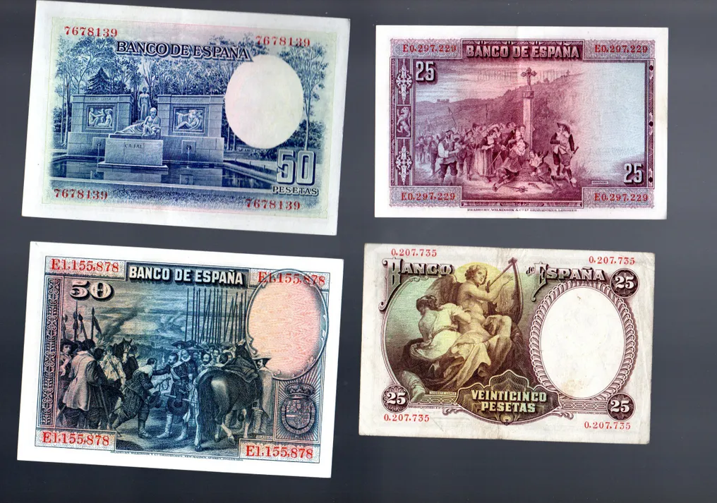 Ισπανία. - 16 Banknotes - Various Dates (χωρίς τιμή ασφαλείας) #3.2