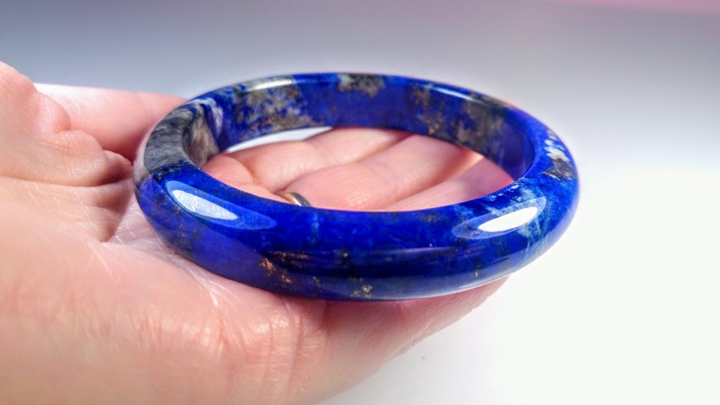 Lapis - Lazuli Bracelet - Height: 60 cm - Width: 13 mm- 62 g #1.0