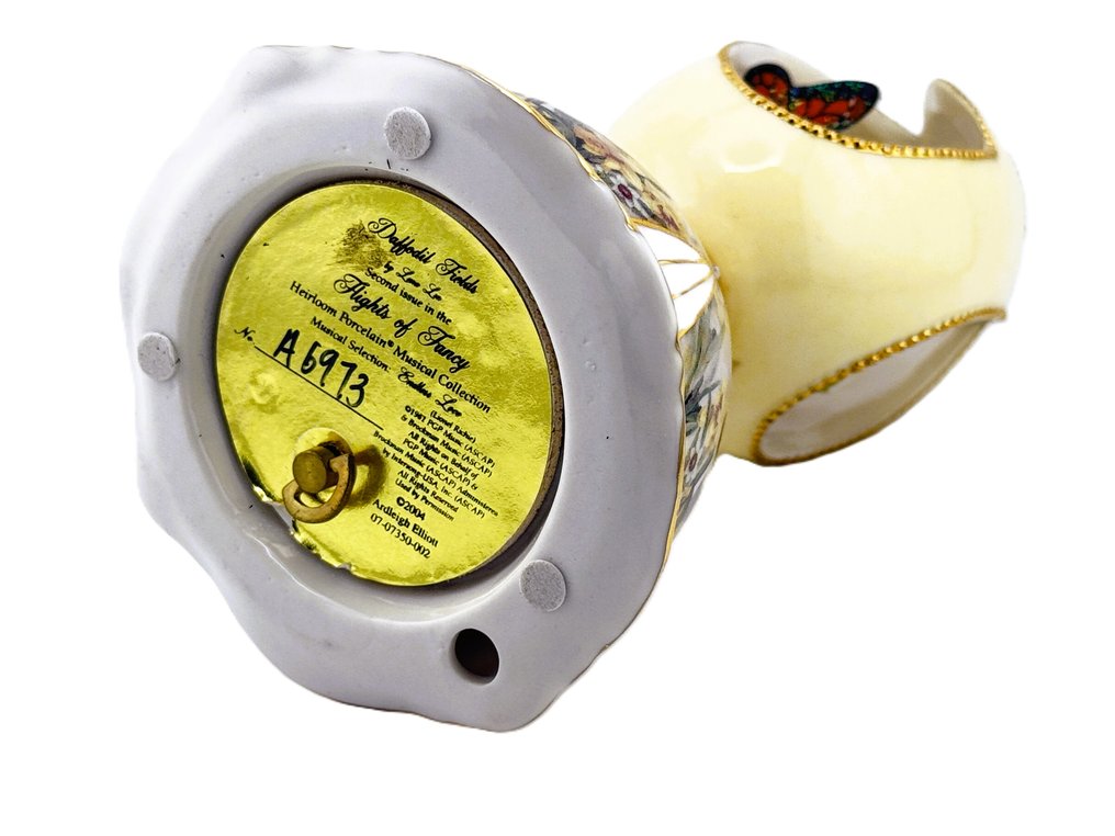 法贝热鸡蛋 - 音乐盒 - 24 Karat Gold Plated Ardleigh Elliott - 水晶, 镀金 #1.0