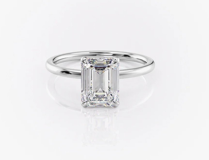 Δαχτυλίδι αρραβώνων - 14 καράτια Λευκός χρυσός - 1.10ct. tw. Διαμάντι (Φυσικό) - Διαμάντι - 1.10CTW!! #1.0