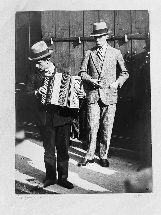 Marcel Bovis (1904-1997) - Accordéoniste et Paul Grimault, Paris, 1927 #2.1