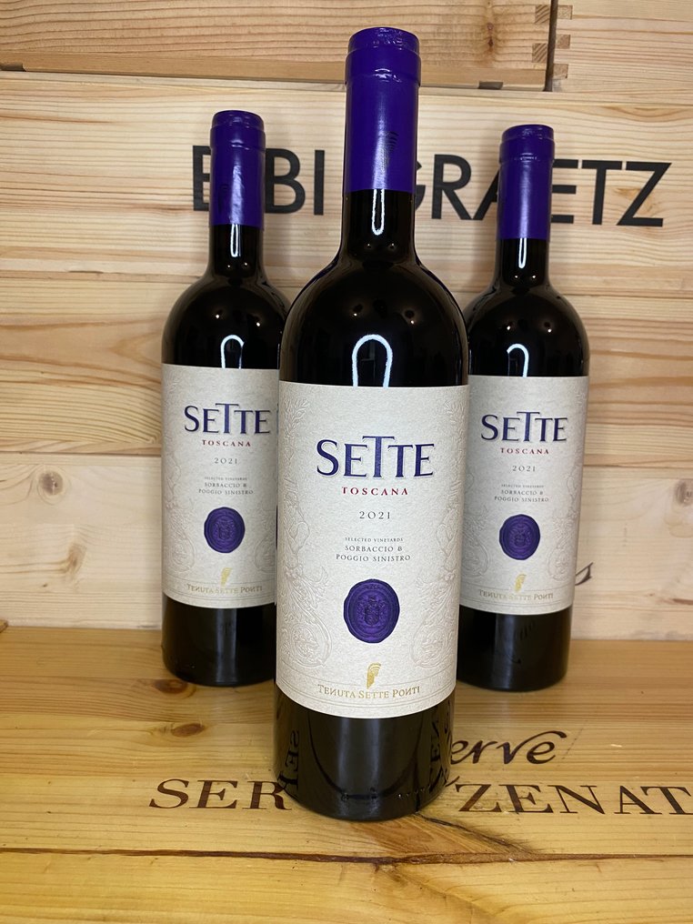 2021 Tenuta Sette Ponti, Sette - Tuscany - 3 Bottles (0.75L) #3.2