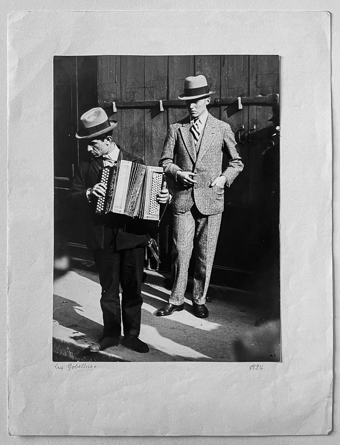 Marcel Bovis (1904-1997) - Accordéoniste et Paul Grimault, Paris, 1927 #1.0