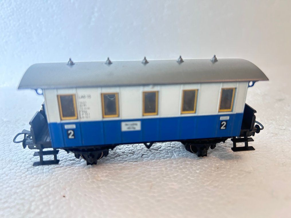 Märklin H0 - 40351 - Modeltog passagervogn sæt (1) - Bayersk passagertog - K.Bay.Sts.B #3.2