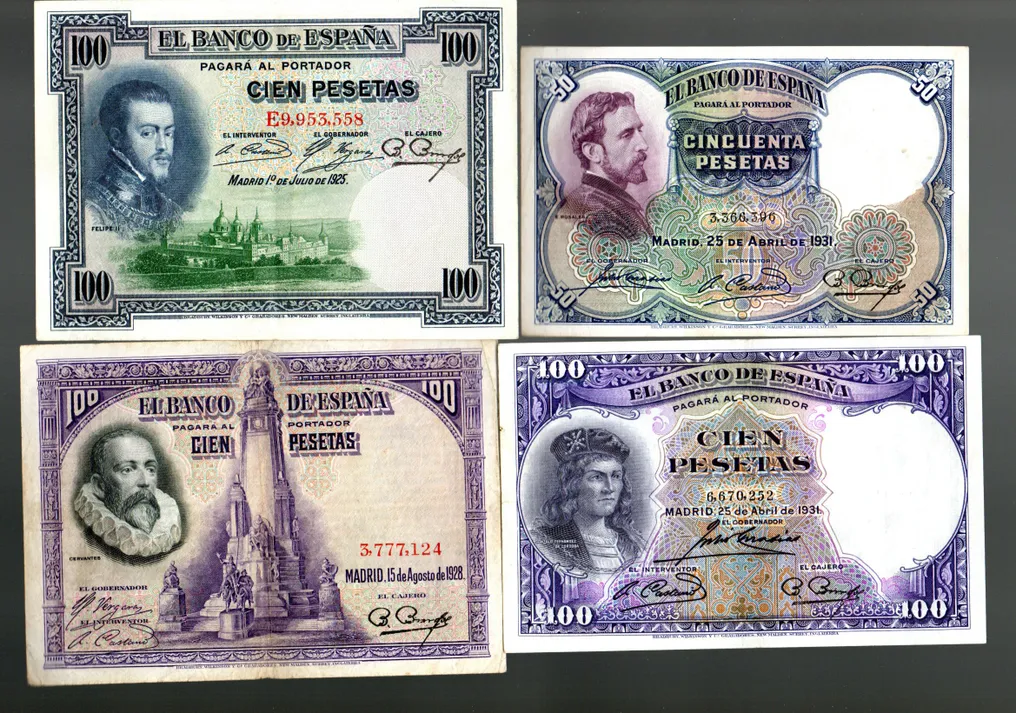 Ισπανία. - 16 Banknotes - Various Dates (χωρίς τιμή ασφαλείας) #2.1