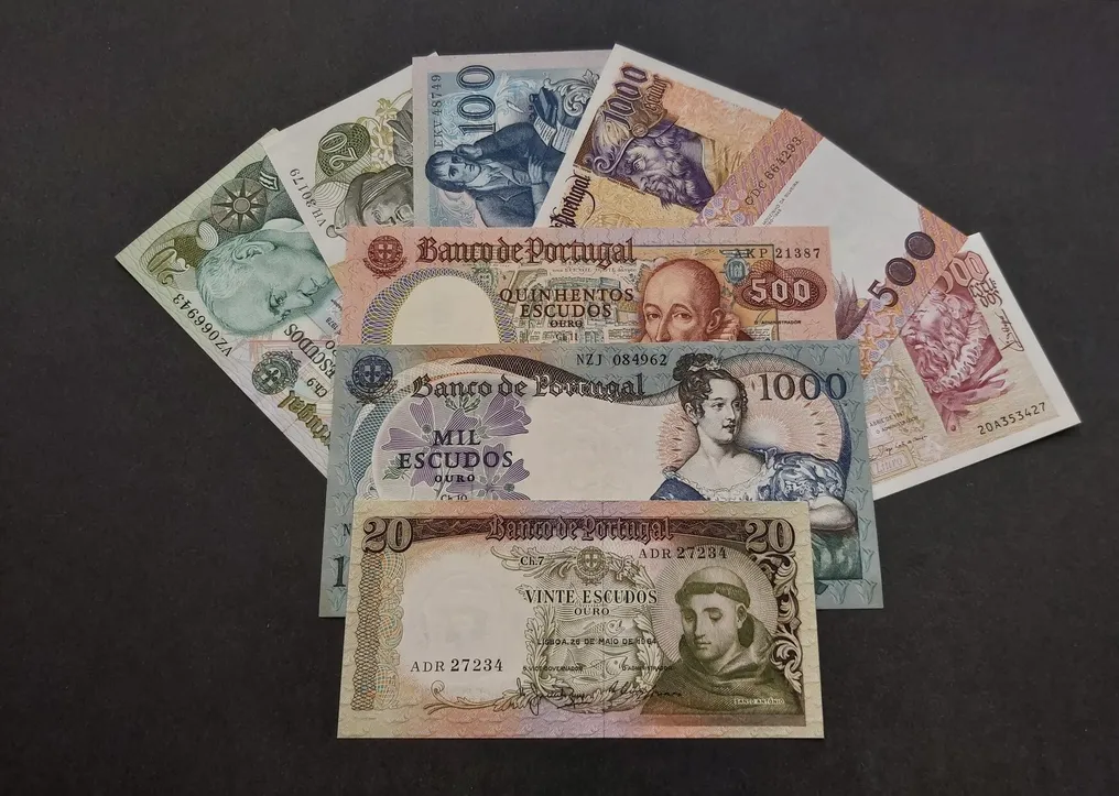 葡萄牙. - 9 Banknotes - Various Dates  (没有保留价) #1.1