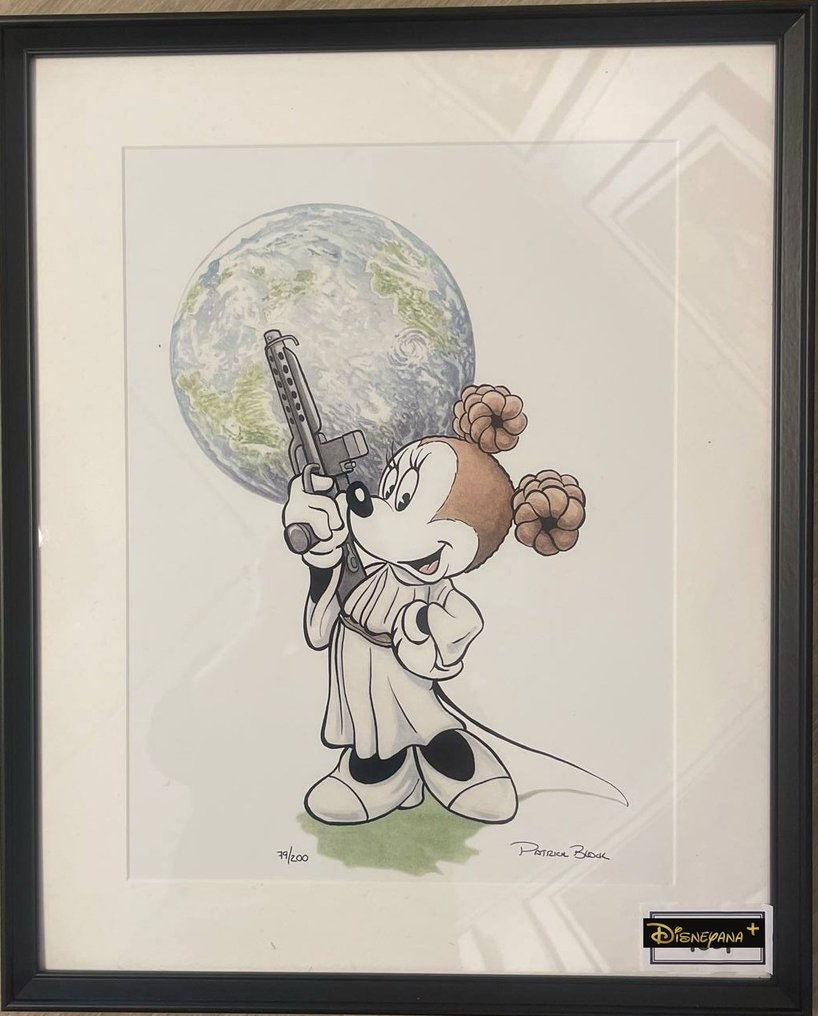 Patrick Block - Minnie Leia - signed, numbered and framed print #1.0