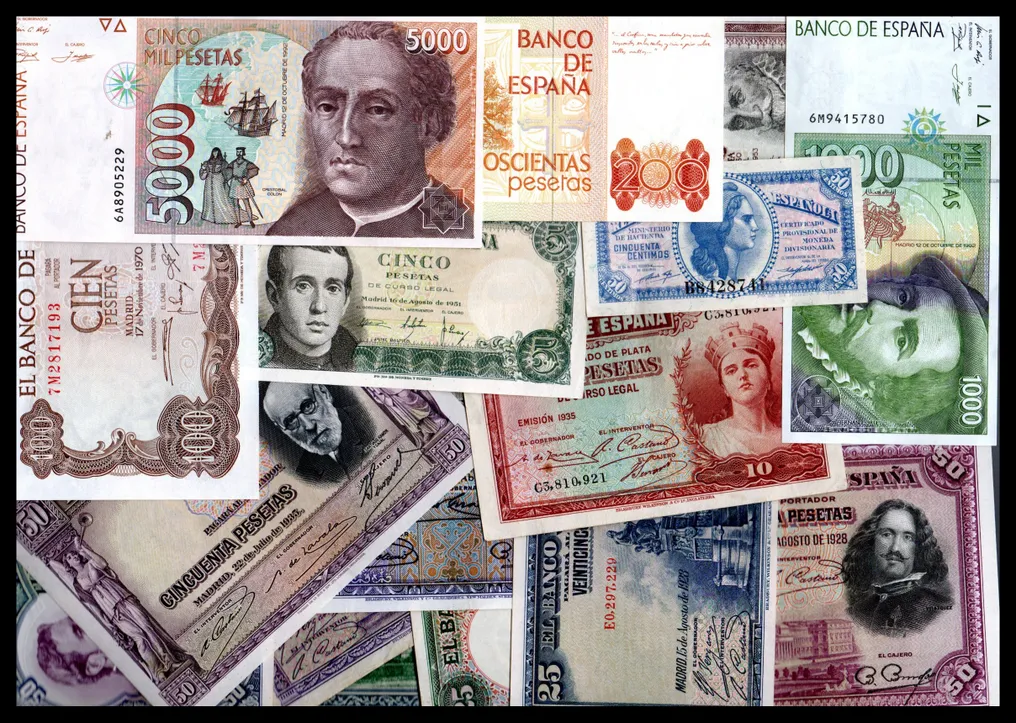 Ισπανία. - 16 Banknotes - Various Dates (χωρίς τιμή ασφαλείας) #1.1