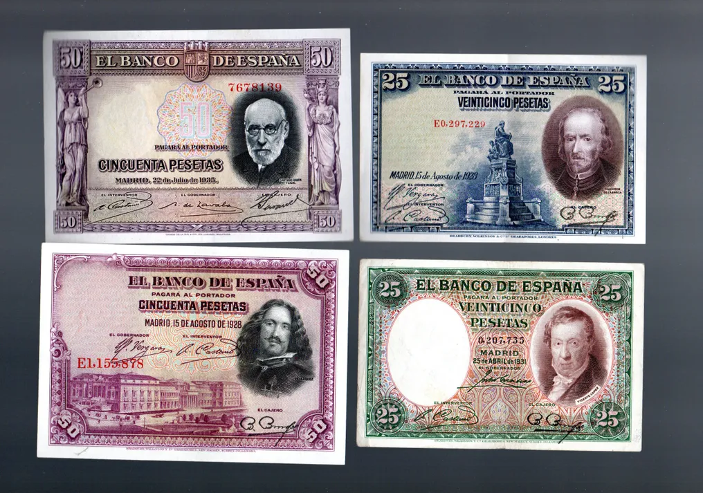 Ισπανία. - 16 Banknotes - Various Dates (χωρίς τιμή ασφαλείας) #3.1