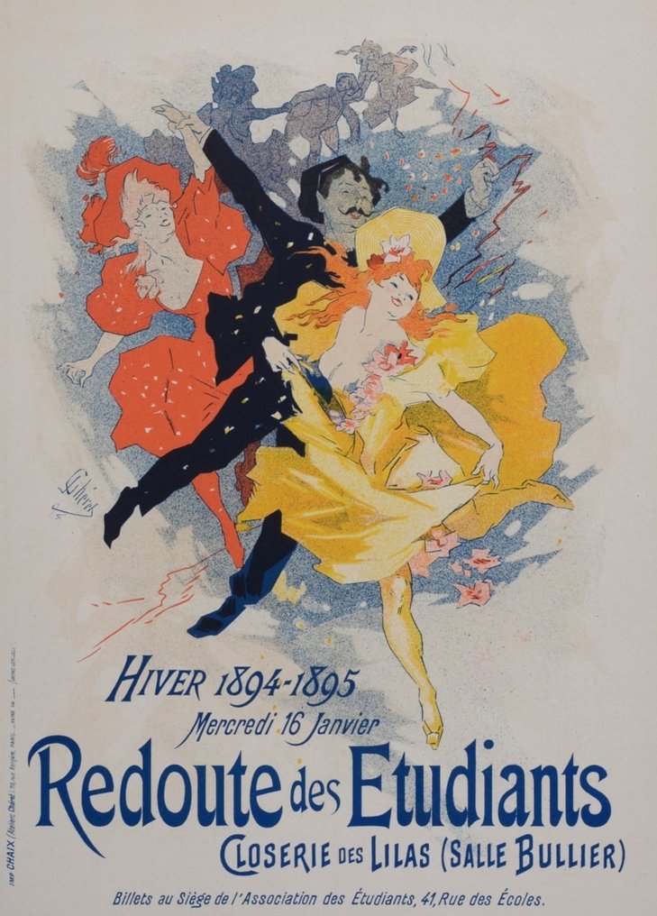 Jules Chéret (1836-1932) - Les Maîtres de l'Affiche : Redoute des Etudiants #3.2