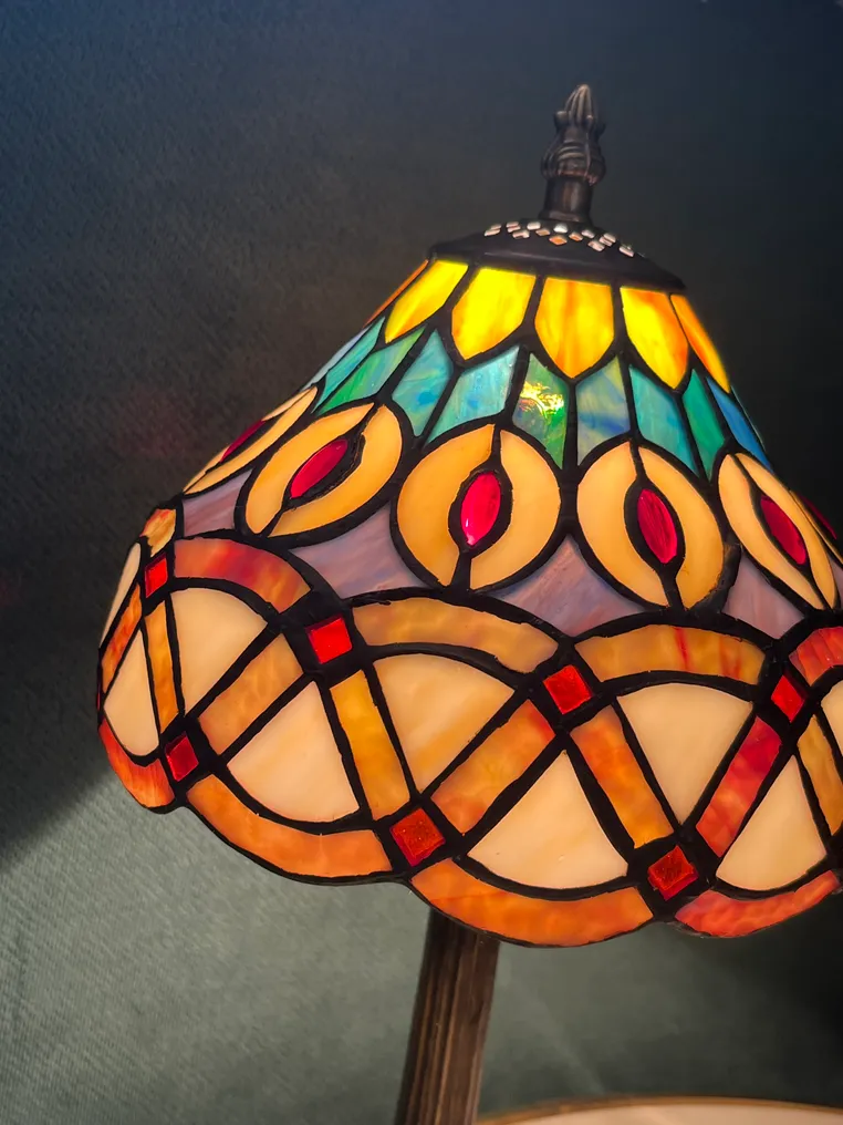 Buffet table lamp (2) - Stained glass #3.2