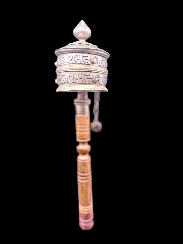Prayerwheel - Χαλκός, Ορείχαλκος, Ξύλο - Νεπάλ/Τιμπέτ - Early 20th century #1.0