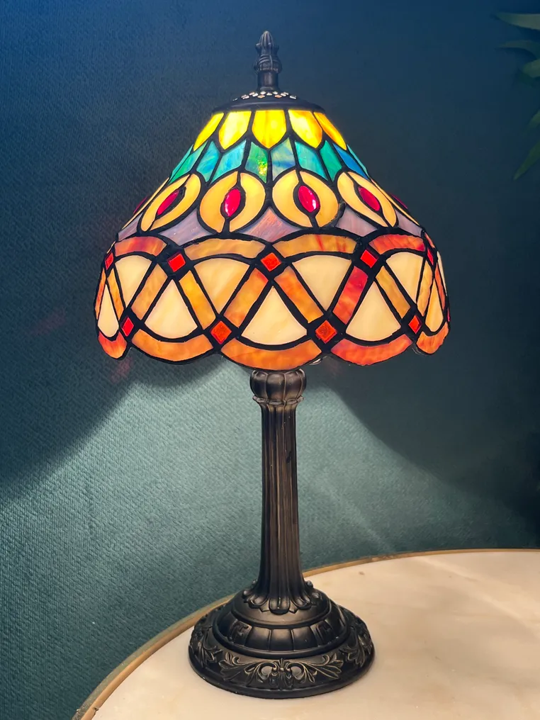 Buffet table lamp (2) - Stained glass #2.1
