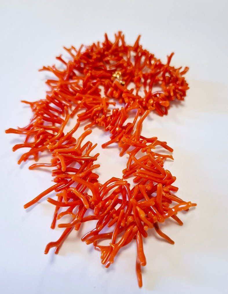 Coral - 18 quilates - Oro amarillo - Collar #1.0