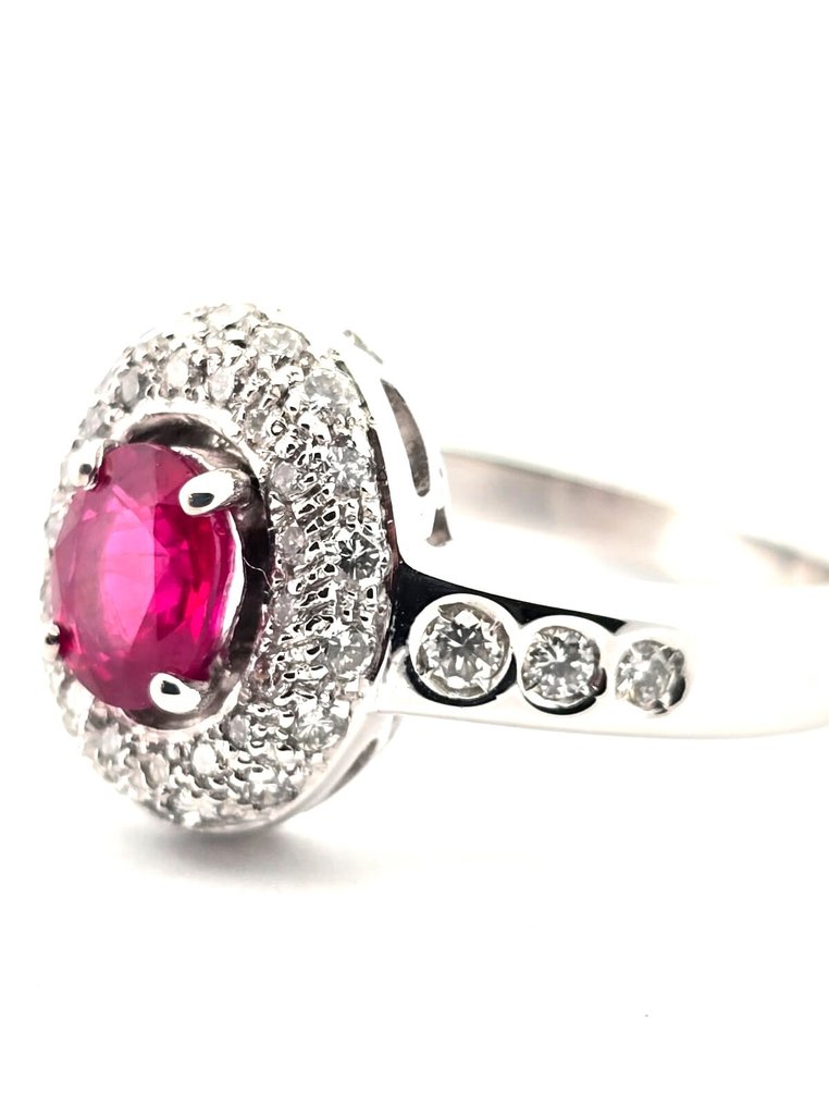 Δαχτυλίδι - 18 καράτια Λευκός χρυσός -  2.50ct. tw. Διαμάντι (Φυσικό)  - Ρουμπίνι #3.2