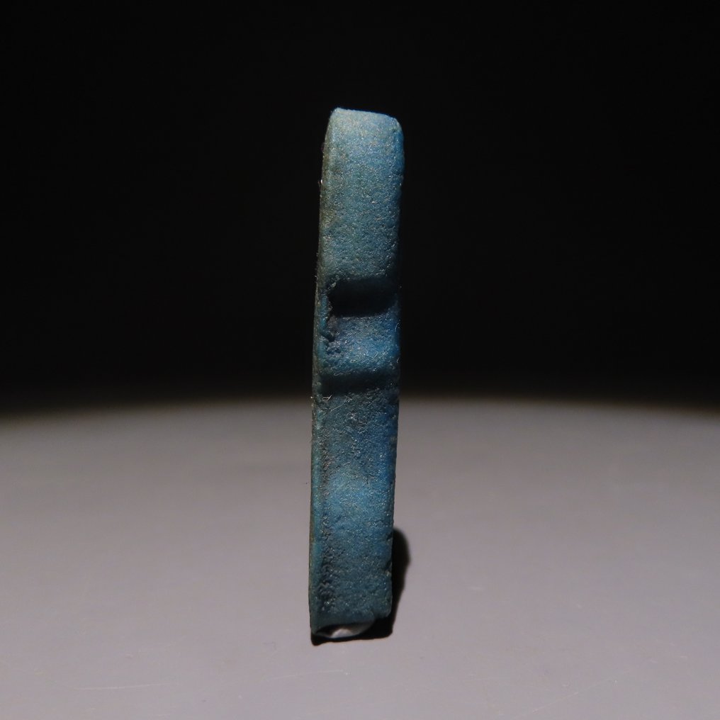 古埃及 Faience 霍鲁斯四子之一的护符。晚期，公元前664-332年。长4.4厘米。 #3.2