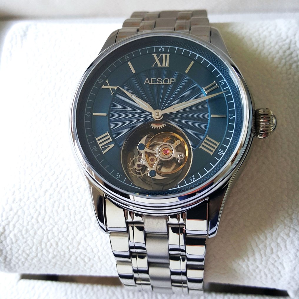 Aesop - TOURBILLON - Diamond - Sapphire - Guilloché - Unique Flying - New - No Reserve Price - Men - 2025 #1.0