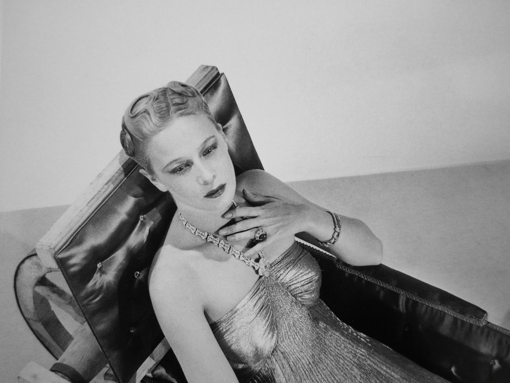 Man Ray (1890–1976) - Model in Lucien Lelong gown, seated in wheelbarrow by Oscar Dominguez, 1937 #4.3