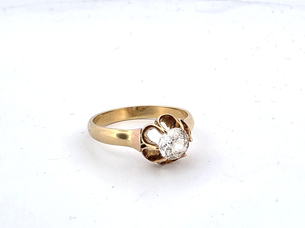 戒指 - 18 克拉 黃金 -  0.90ct. tw. 鉆石 (天然)  #4.3