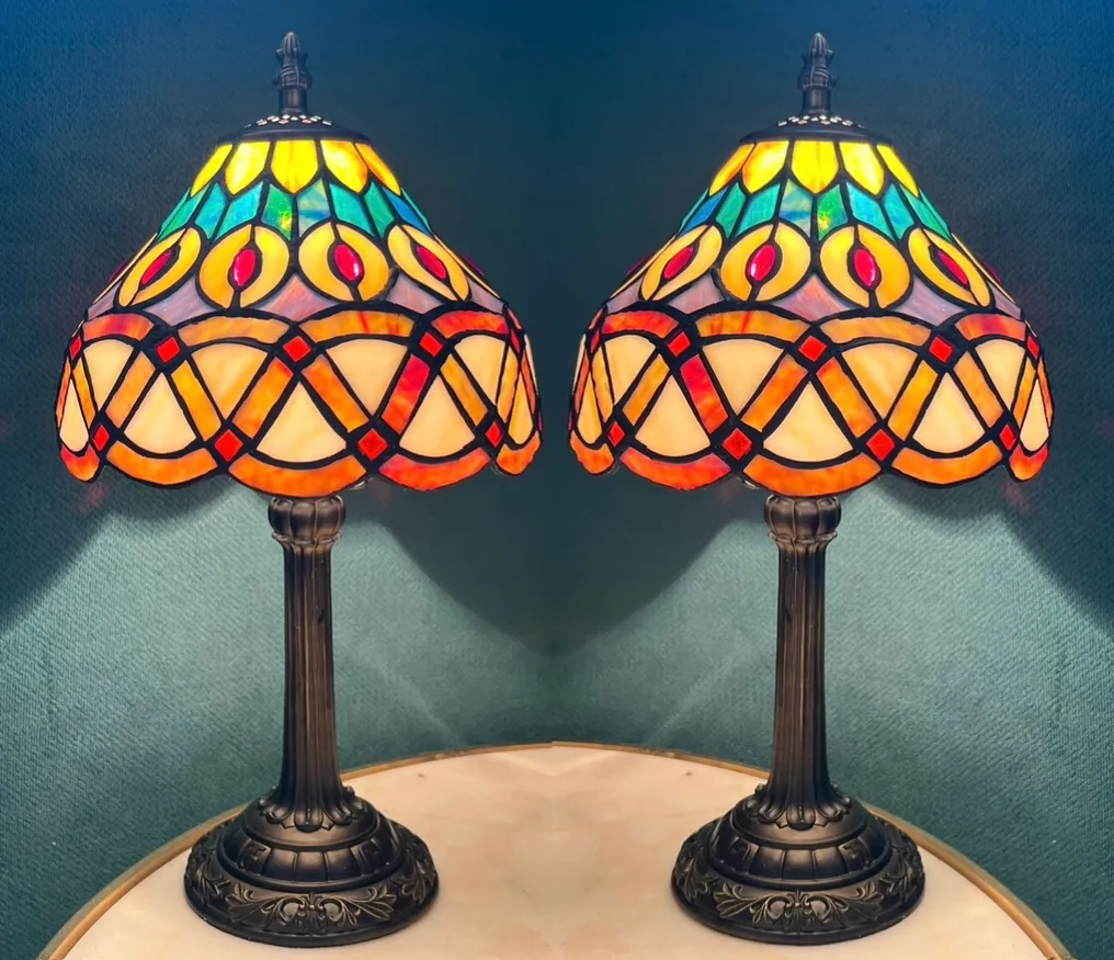 Buffet table lamp (2) - Stained glass #1.0