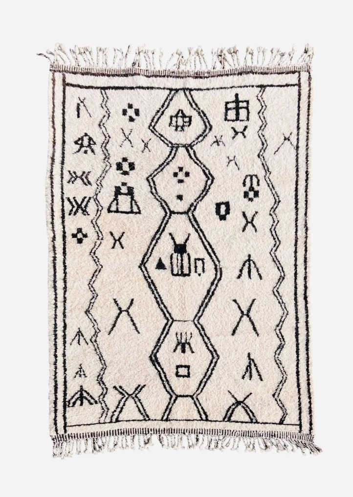 Marokkansk Beni Ourain ulltepp - Teppe - 300 cm - 200 cm #1.0