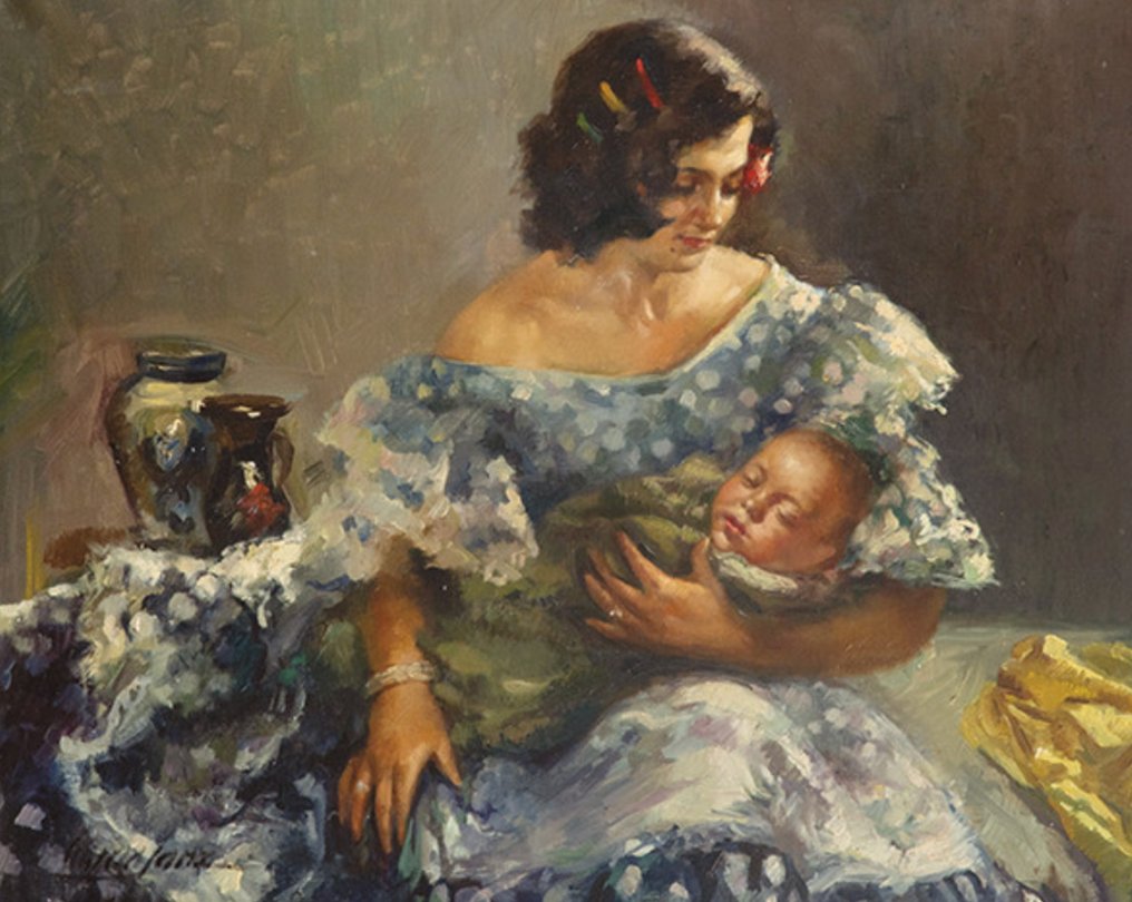 Antonio García Sanz (1912-1958) - Maternidad cordobesa #1.0