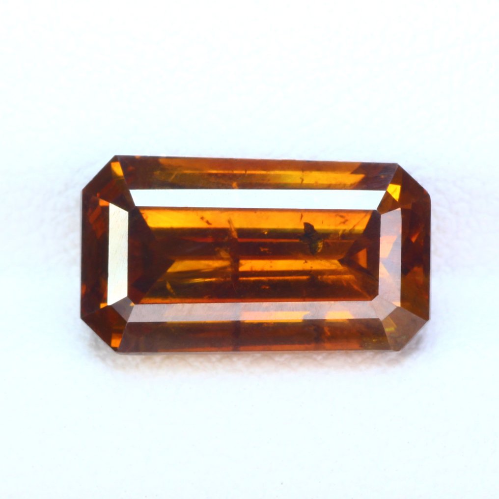 Gelb, Orange Sphalerit - 5.66 ct - International Colored Gemstone Association (ICA GemLab) #1.0