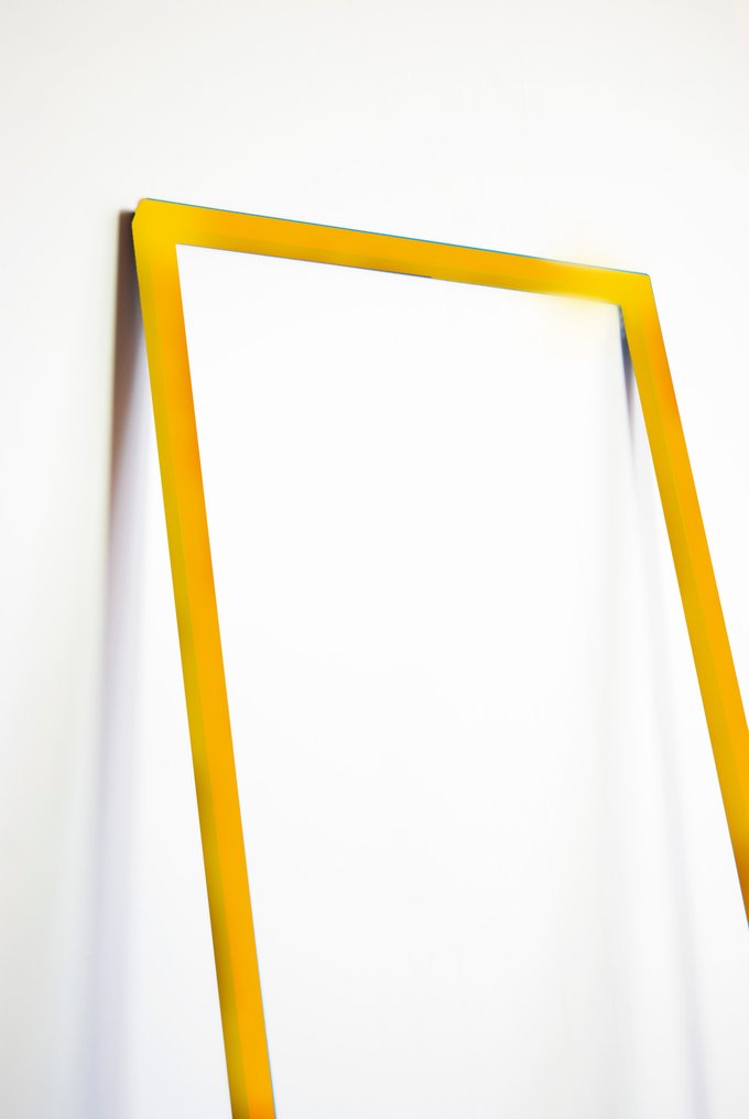 CristofaroLuce - Cristofaro Tommaso - Gulvlampe - Cornice gul gulvlampe - Aluminium - Cornice gulvlampe #1.0