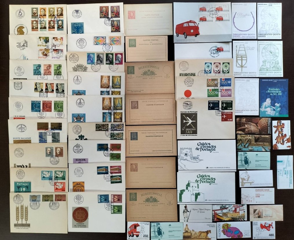 葡萄牙  - 葡萄牙亚速尔群岛和马德拉的信封，Fdc，Ponta Delgada的明信片 #1.0