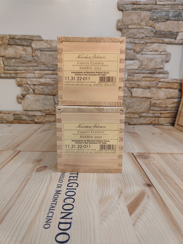2022 Marchesi Antinori, Tenuta Tignanello - Chianti Classico Riserva - 2 Magnums (1.5L) #1.0
