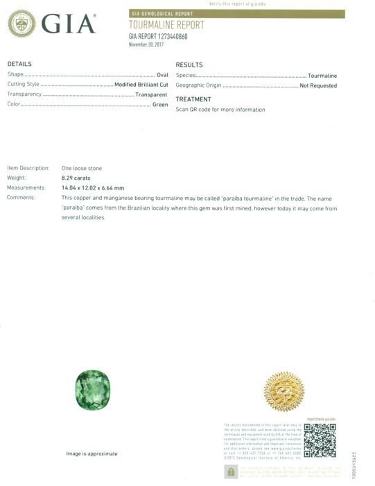 鸡尾酒戒指 - 14K包金 白金 -  13.45ct. tw. 帕拉伊巴碧玺 - 钻石 - Paraiba Diamond Ring #3.2