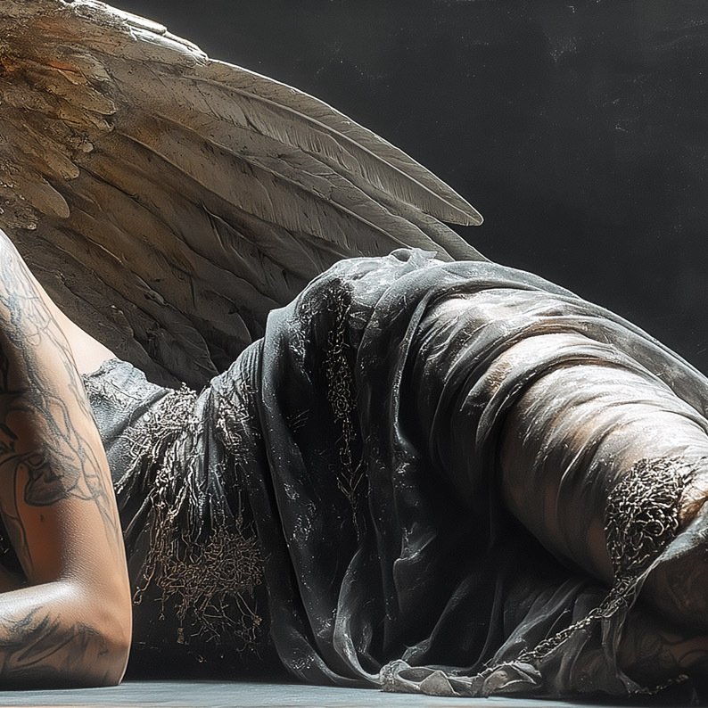 Artxlife - Sleeping Black Angel Tatoo [XXL] #4.3