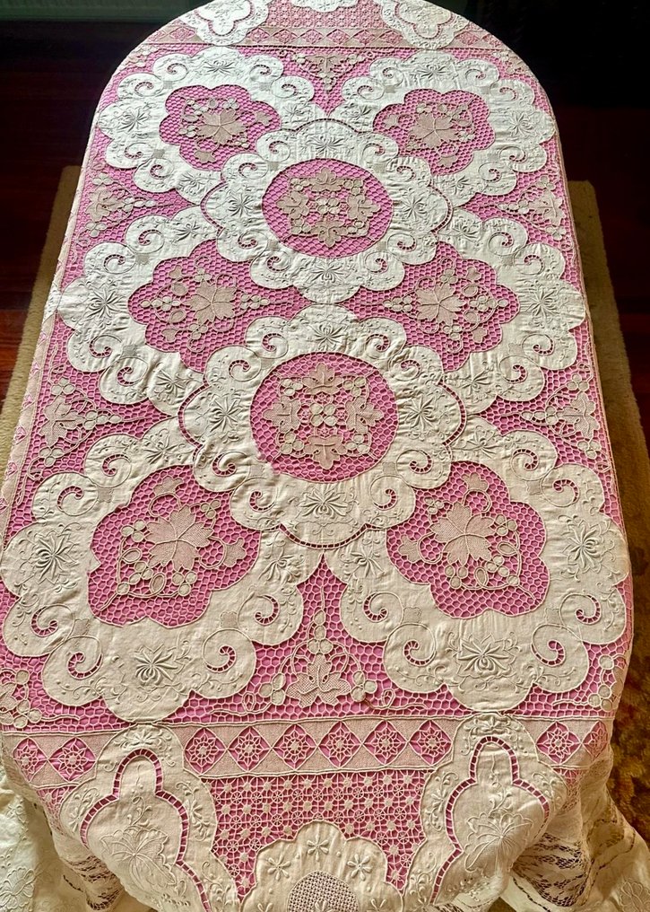 精美的Burano手工蕾丝桌布，古老的工艺品。 - 桌布  - 285 cm - 245 cm #3.2