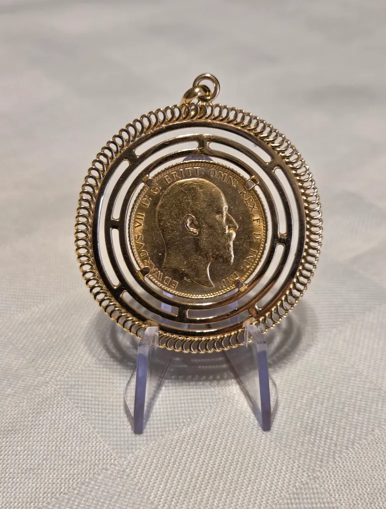 Pendentif en forme de monnaie - 18 carats Or jaune #2.1