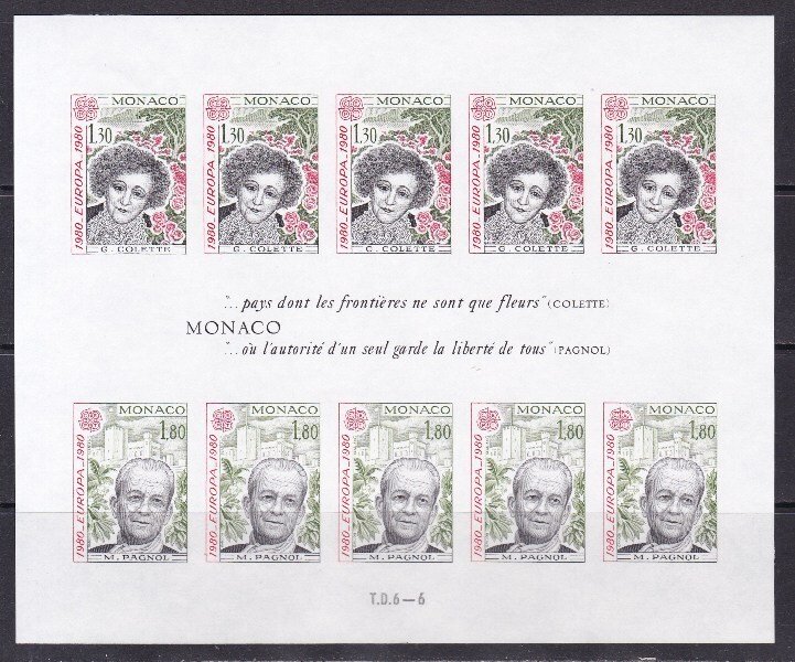 Monaco 1980 - Europa Cept - Yvert HB 18a #1.0