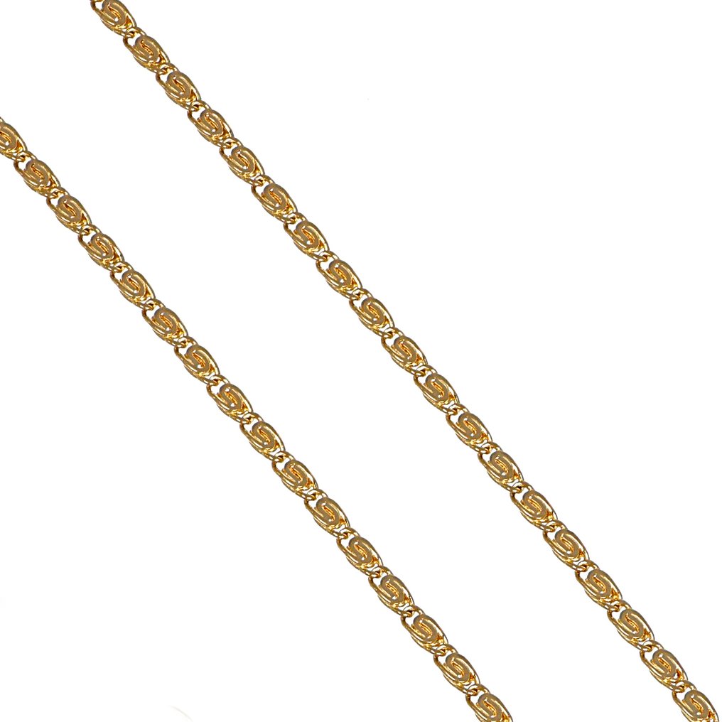 Κολιέ με μενταγιόν - 18 καράτια Κίτρινο χρυσό -  0.05ct. tw. Διαμάντι (Φυσικό)  #1.0