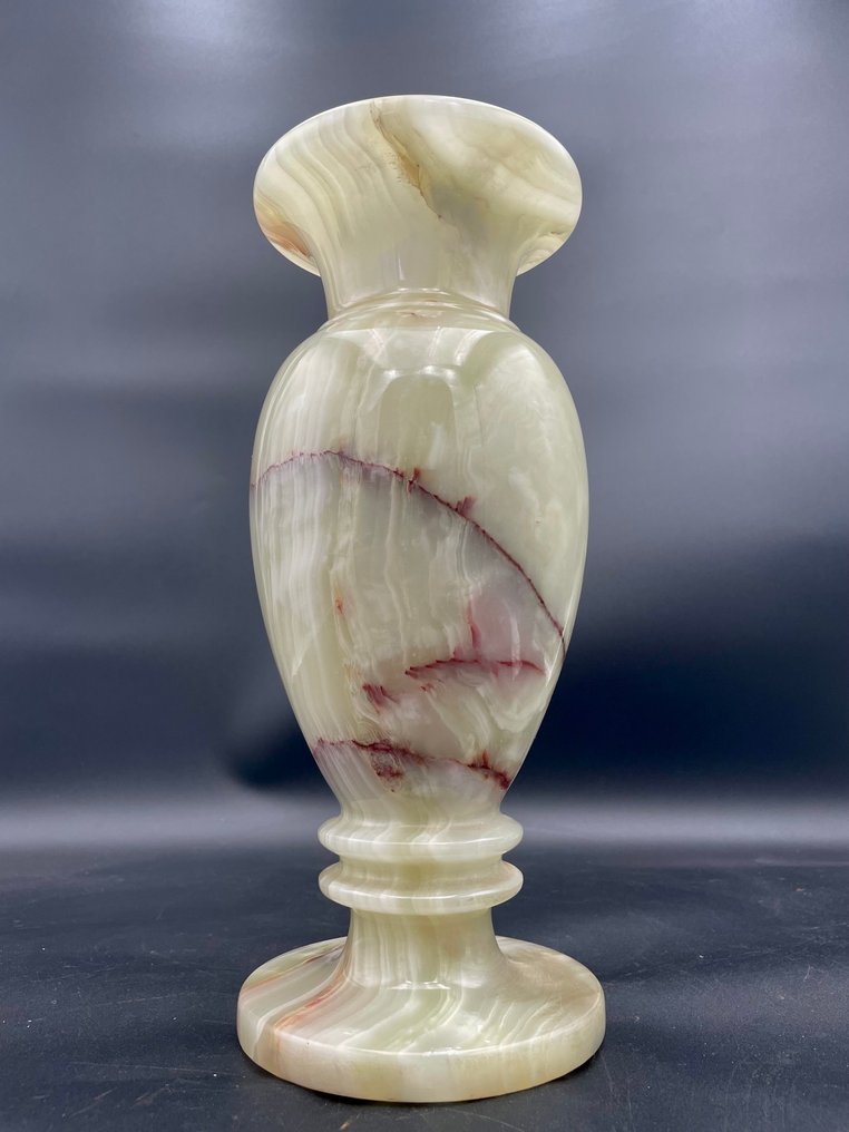 Jarrón -  Impresionante jarrón en ónix natural - colores vibrantes y peso sustancial (4,3 kg) -  - Ónice #2.1